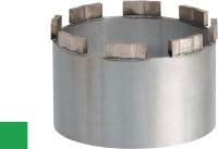 Abrasiivne vahetusmoodul SP-H Premium joodetav teemantsegmentmoodul avade puurimiseks suure võimsusega (>2,5 kW) tööriistadega - väga abrasiivsele betoonile