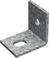 Alusplaat väikestele koormustele MT-B-L OC Posti aluspõhja liitmik väikese koormusega tugiposti kanali konstruktsioonide ankurdamiseks betoonile või terasele, väikese saastetasemega välistingimustes kasutamiseks