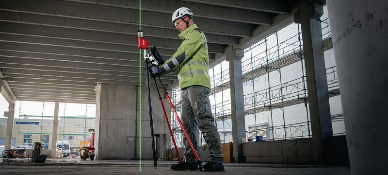 PM 2-PG / POA 70 mahamärkimise punktlaser Iseloodiv mahamärkimise punktlaser lihtsustatud ja täpsemaks mahamärkimiseks koos teie ehituse elektrontahhümeeteriga Rakendused 1