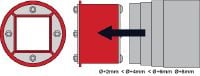 Adapter CFS-T AS Adapter CFS-T RR ja CFS-T RRS korktihendite välisläbimõõdu reguleerimiseks Rakendused 1